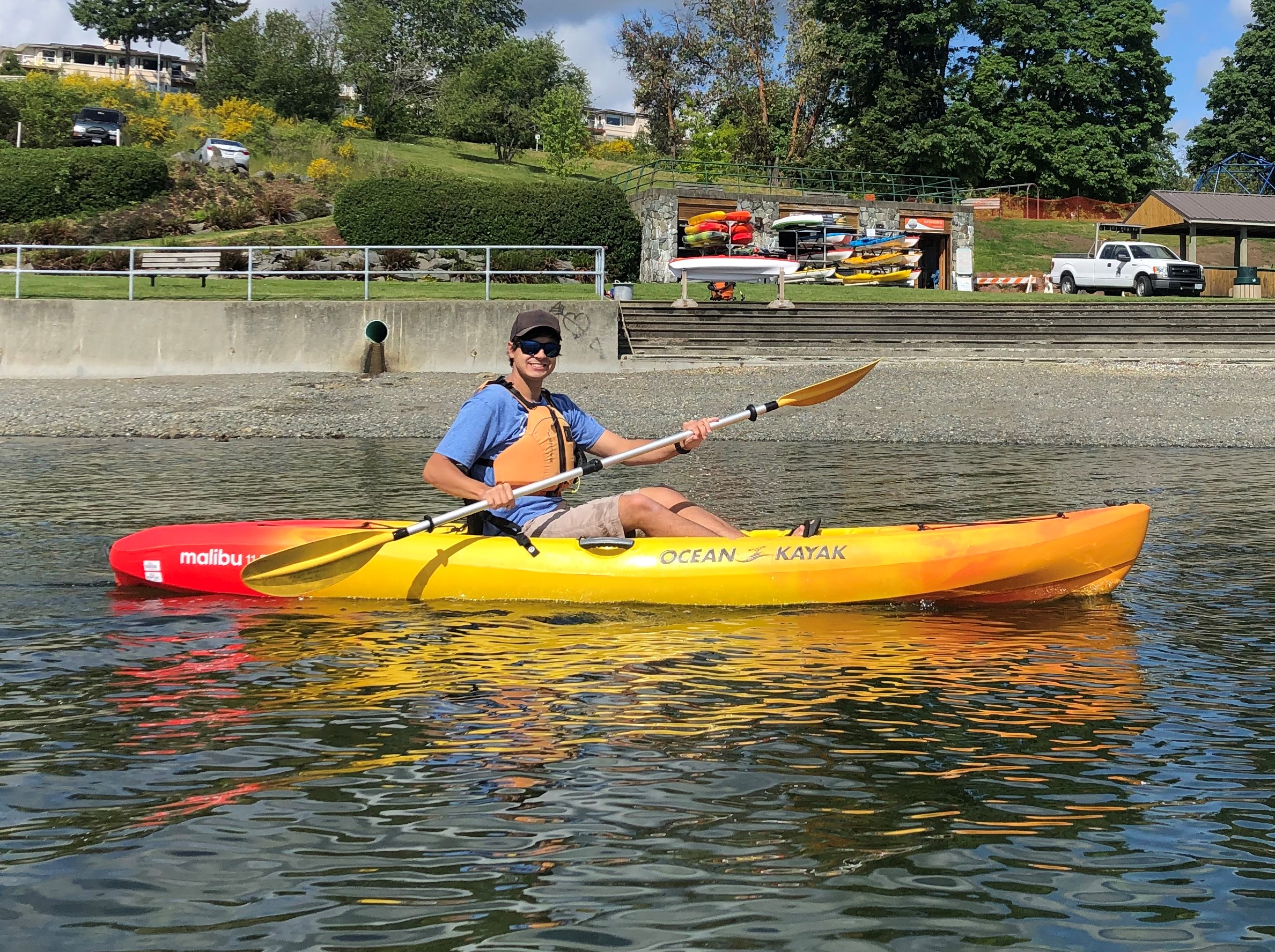 Sit-on-top single kayak