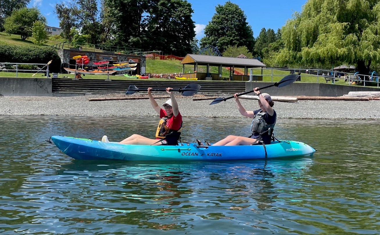 Sit-on-top double kayak